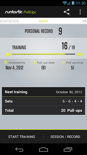 Runtastic Pull-Ups PRO 懸垂