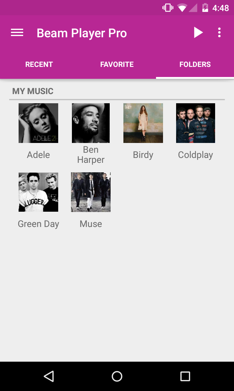 Beam Player Pro(Folder Player) Screen 3