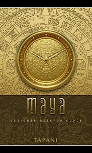 Maya Designer Clock Widget - náhled