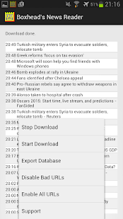 RSS News Reader - náhled