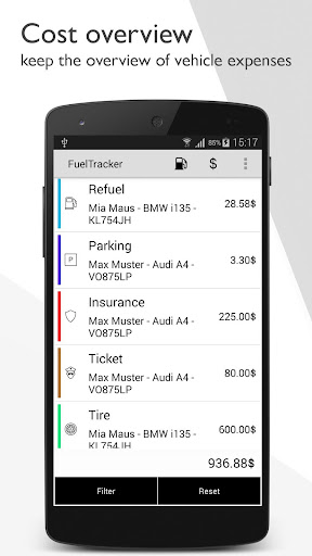 FuelTracker - gas log