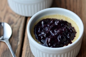 Wild Blueberry Lemon Custard