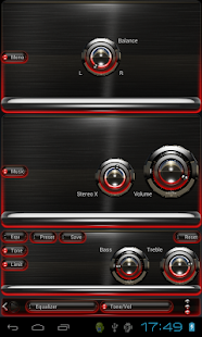 How to download Poweramp skin Red Glow 3.02 mod apk for android