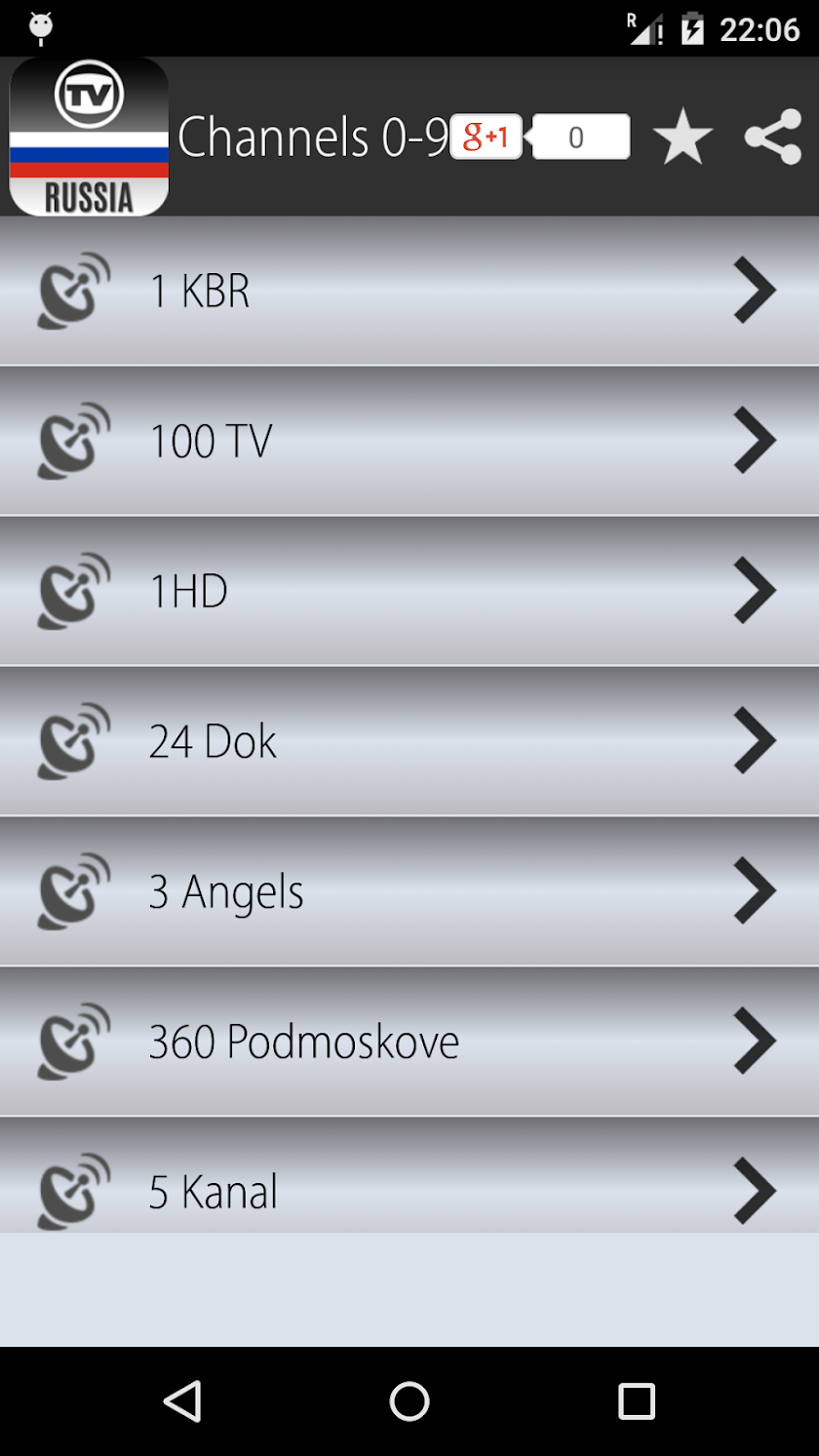 TV Channels Russia Screen 2
