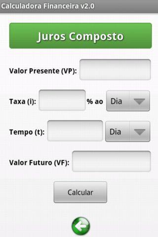 Calculadora Financeira Screen 3