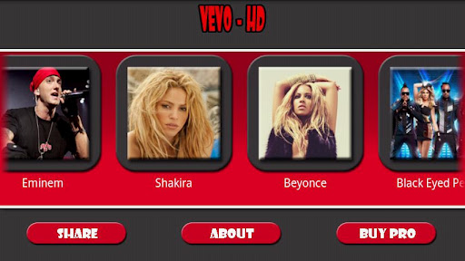 VEVO HD Android app Screenshot 3