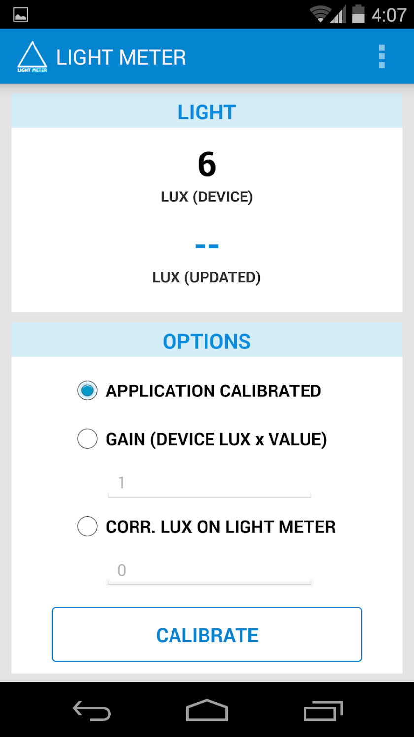 Light Meter - Optimum Image Screen 3