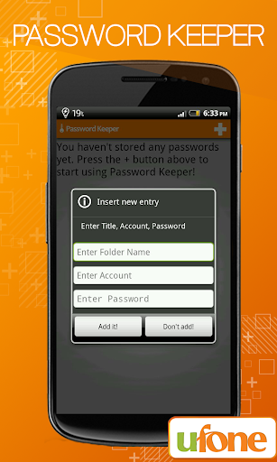 【免費個人化App】商Ufone密码管理-APP點子