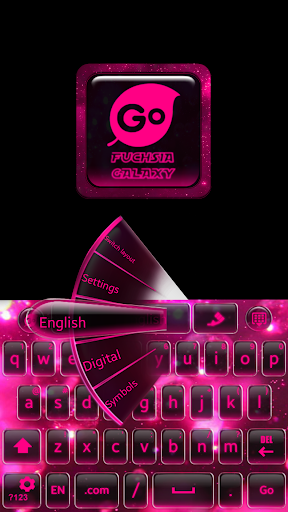 【免費個人化App】Fuchsia Galaxy Go Keyboard-APP點子