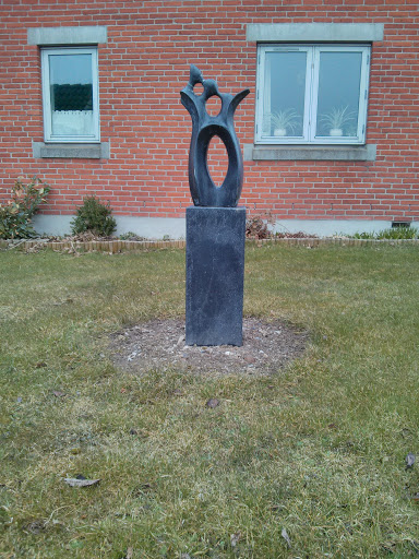 Black Sculpture In Skovhøj 