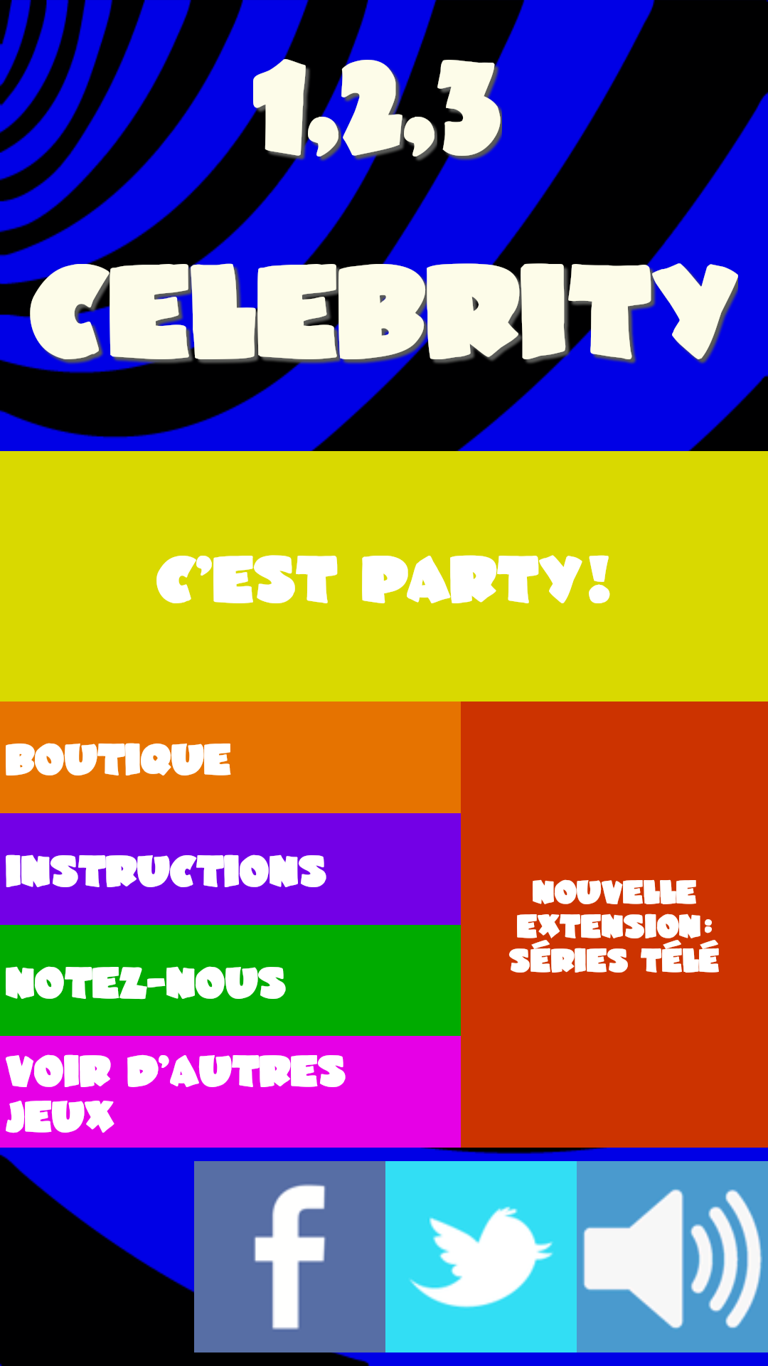Android application 1,2,3 Celebrity : Times Up screenshort