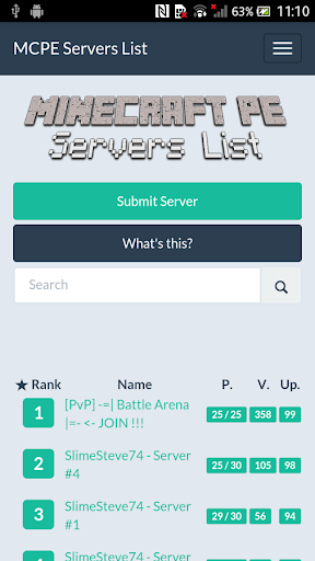 MCPE Servers List