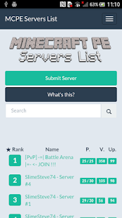 download MCPE Servers List free