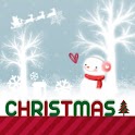 폰꾸미기 눈내리는 화이트 X-Mas logo