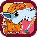 Horse Coloring Game mobile app icon