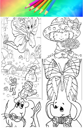 Cartoon Kid Coloring Book