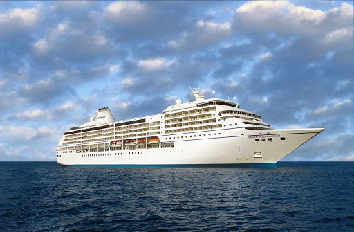 Regent-Seven-Seas-Mariner-at-sea-2 - Seven Seas Mariner is the world's first all-suite, all-balcony ship to set sail.