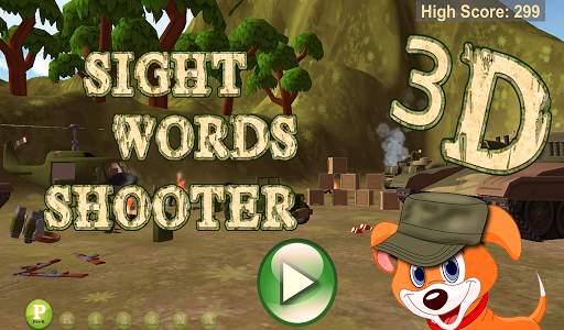 Sight Words Shooter 3D