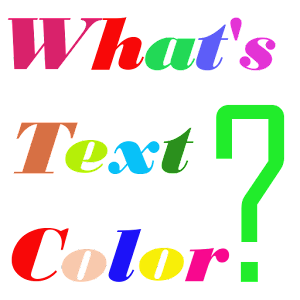 What’s text color? for PC and MAC