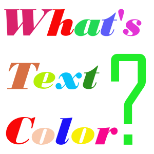 Whats text color? logo