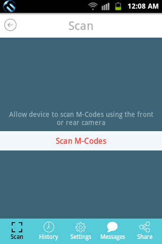 M-Codes Clockin Scanner