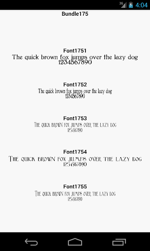 Fonts for FlipFont 175