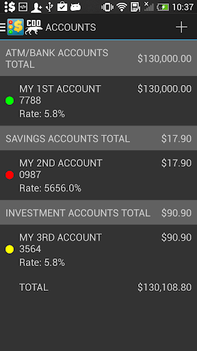 C.D.O. Credit Debit Organizer