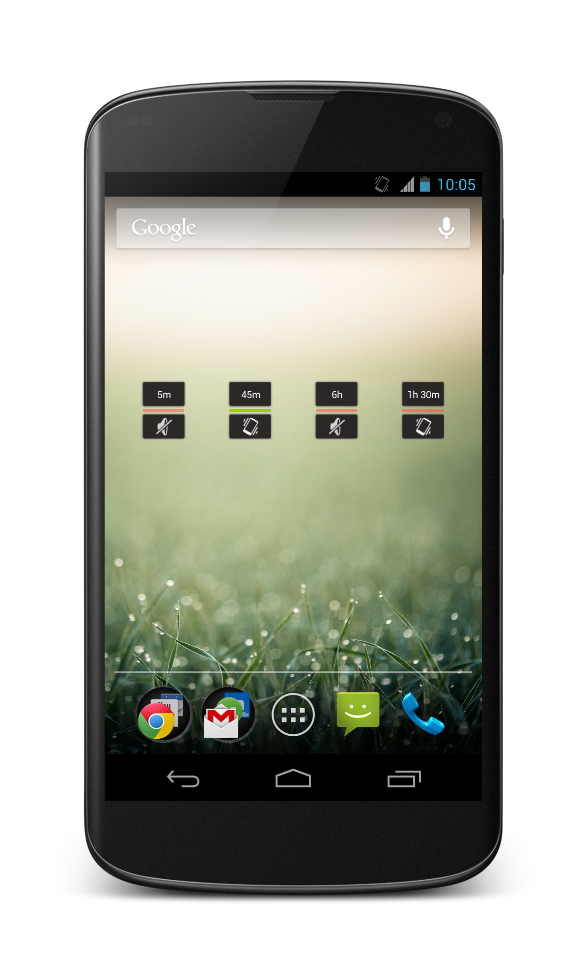 Android application Mute Now! Widget screenshort