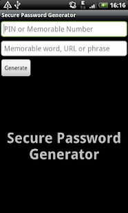 Secure Password Generator