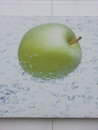 Grüner Apfel Wandverzierung