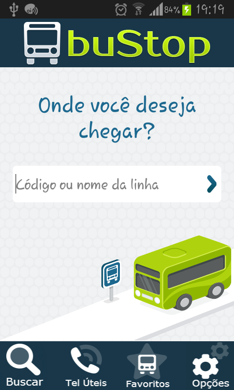 Android application BuStop Teresópolis screenshort