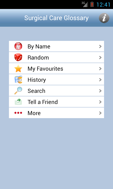 Glossary of Surgical Care Screen 2