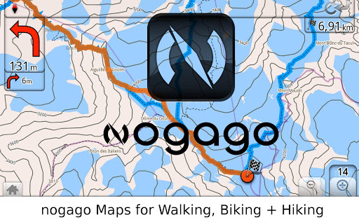 nogago Maps for Hiking Biking
