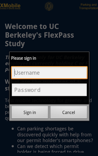 UC Berkeley XMobile FlexPass