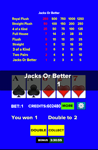 【免費紙牌App】Video Poker - Jacks or Better-APP點子