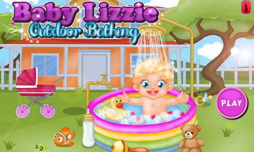 Baby Lizzie Outdoor Bathing