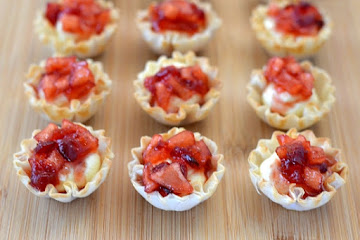 Cranberry Apple Cheesecake Bites