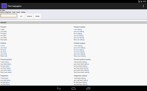 How to get The Conjugator Anglais 1.9 apk for laptop