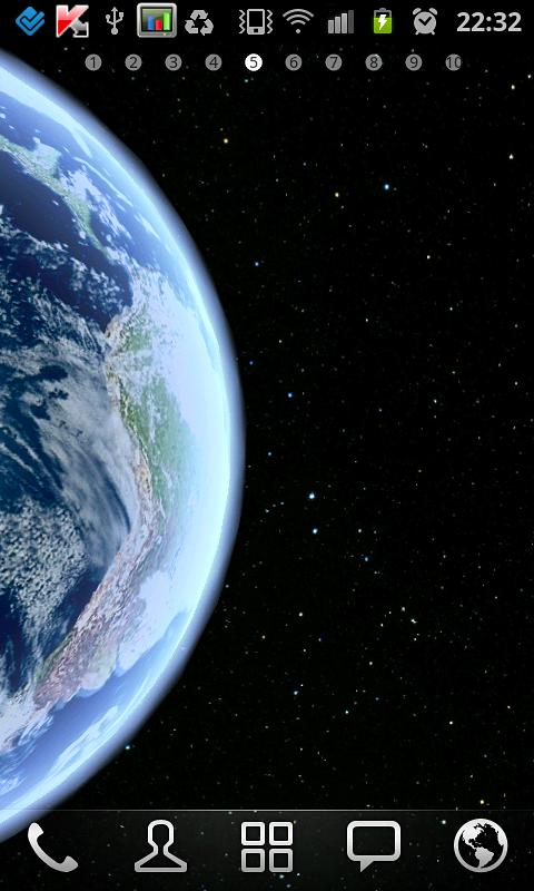Android application Earth HD Deluxe Edition screenshort