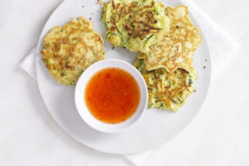 Courgette pancake fritters