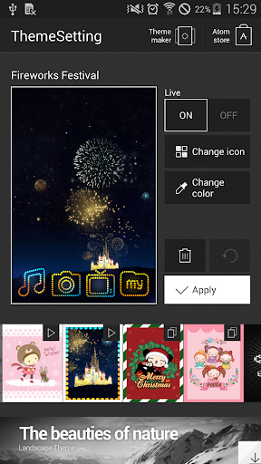 免費下載個人化APP|Fireworks Festival Atom Theme app開箱文|APP開箱王
