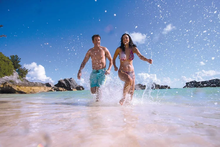 Play on Bermuda's beautiful beaches when you cruise the Caribbean on a  Norwegian Cruise Line ship. 