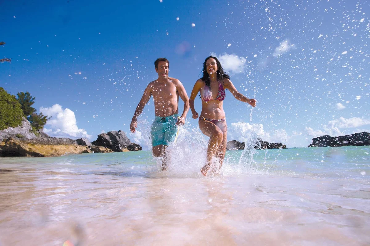 Norwegian-Cruise-Line-beach-run - Play on Bermuda's beautiful beaches when you cruise the Caribbean on a  Norwegian Cruise Line ship. 