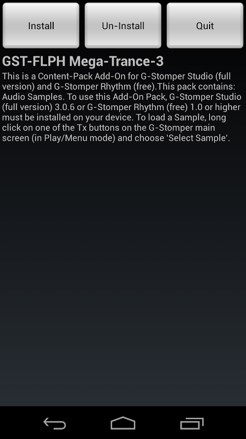 Android application GST-FLPH Mega-Trance-3 screenshort
