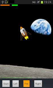 Spaceship Landing on Moon