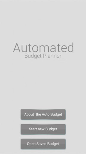 Automated Budget Planner