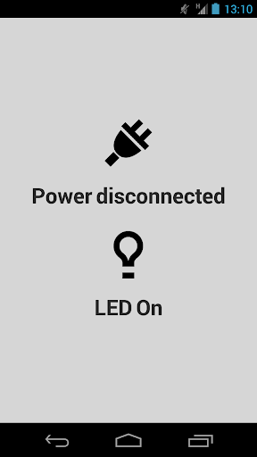 Power Connected LED Off