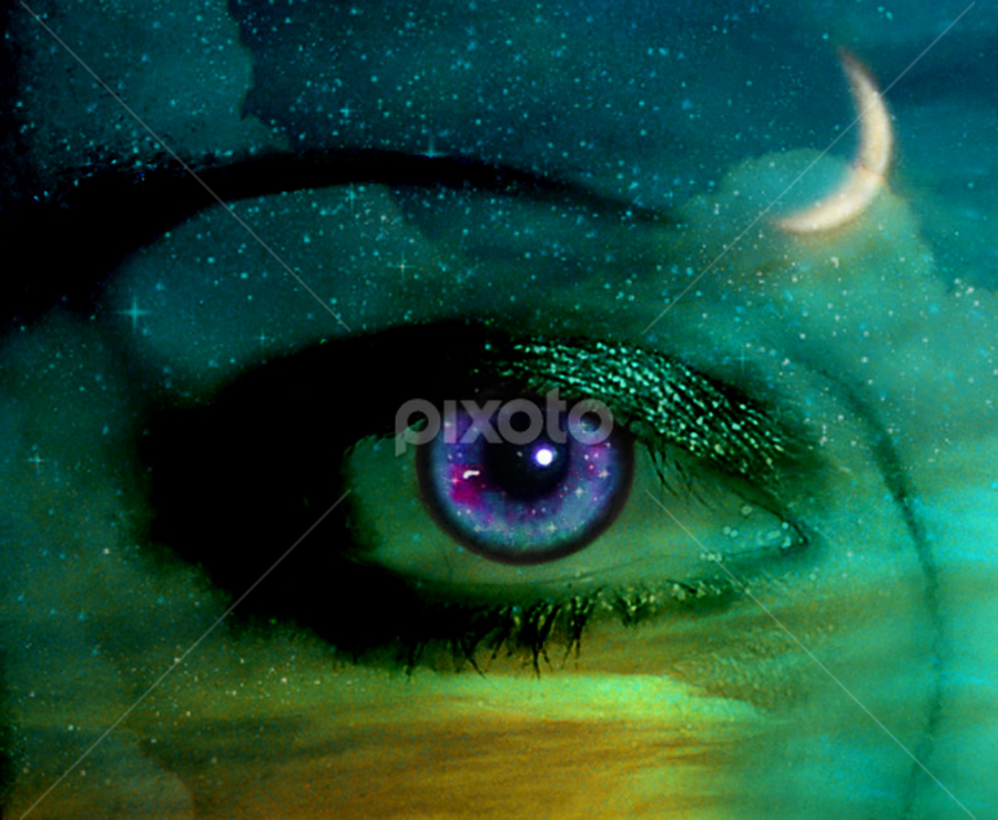 Eye In The Sky by Elizabeth Burton - Digital Art Abstract