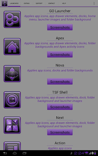 【免費個人化App】Serenity Launcher Theme Purple-APP點子