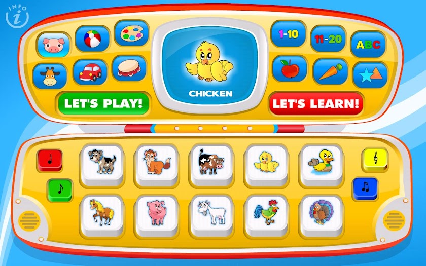 Kids Toy Phone Learning Games Screen 1